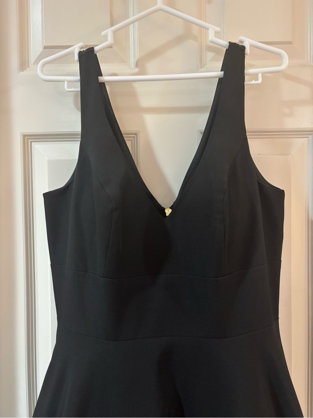Mac Duggal Black V-Neck A-Line Prom Dress - Picture 5 of 9